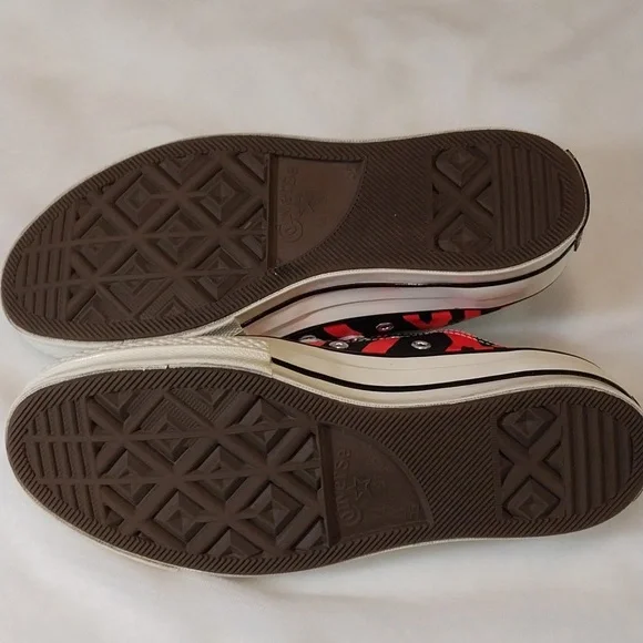 CONVERSE CHUCK TAYLOR 70 ALL STAR OX BLACK/ RACER PINK size 5.5 - Picture 11 of 13